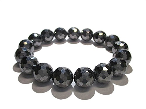 Amazon.co.jp: テラヘルツ鉱石 12mm ミラーボールカット ブレスレット